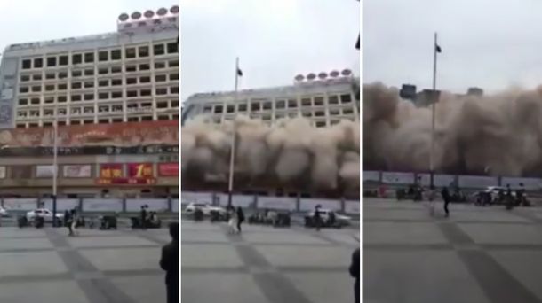 Impactante derrumbe en China