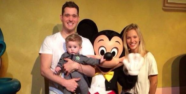 Luisana Lopilato, Michael Bublé y su hijo Noah visitaron Disney