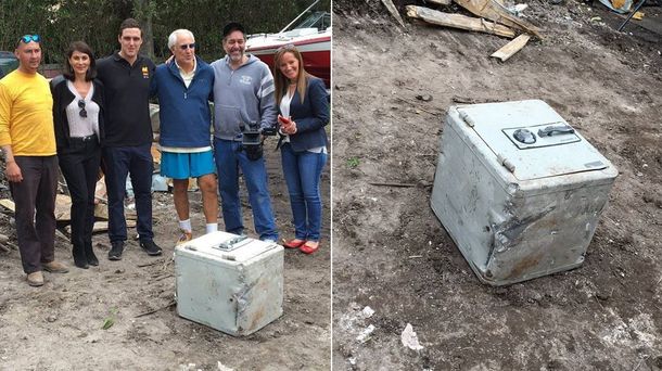 Descubren una caja fuerte durante demolición de antigua mansión de Pablo Escobar