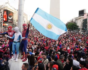 Spiderman copó el Obelisco: Buenos Aires rompió el récord mundial