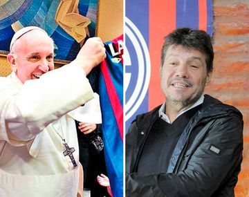 Tinelli viajó para encontrarse con el Papa