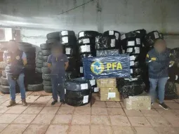 misiones: secuestraron casi 300 cubiertas ingresadas en forma ilegal desde paraguay misiones: secuestraron casi 300 cubiertas ingresadas en forma ilegal desde paraguay
