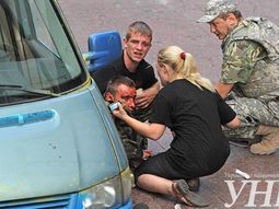 recrudece la crisis: fuerte explosion en el centro de kiev recrudece la crisis: fuerte explosion en el centro de kiev