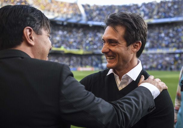 Guillermo y Gallardo se saludaron en la previa