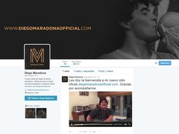 con un video, maradona lanzo su cuenta de twitter con un video, maradona lanzo su cuenta de twitter