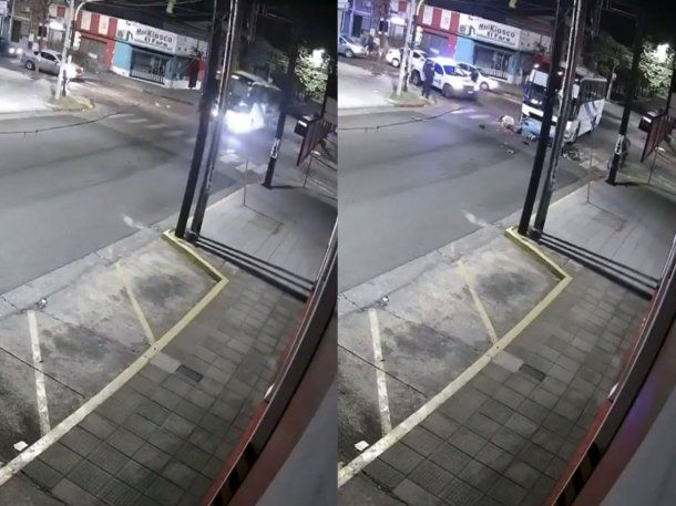 Morón: dos jóvenes que escapaban de la Policía en moto chocaron con un micro