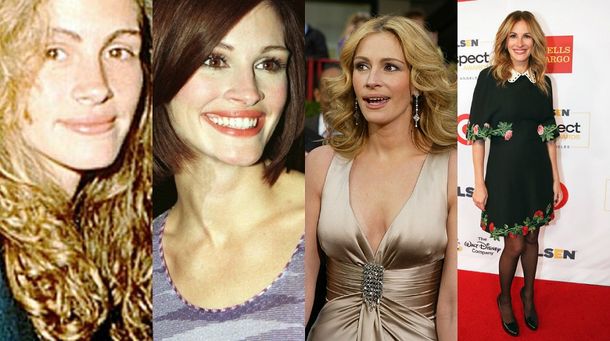 Los peinados de Julia Roberts a lo largo de los años