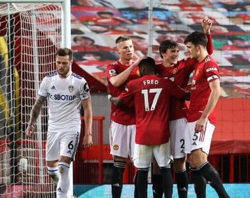 Dura derrota del Leeds de Marcelo Bielsa: perdió 6 a 2 ante el Manchester United