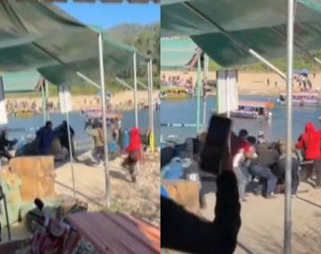 Violencia total en la frontera: bagayeros se enfrentaron con la policía a piedrazos