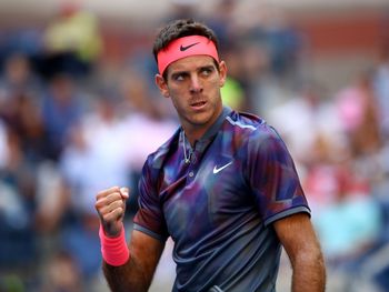 Con el ojo de tigre estuvo Del Potro ante Federer