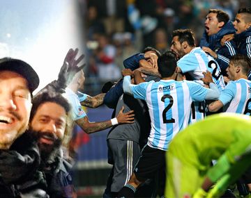El festejo de Marcelo Tinelli por el triunfo de la Selección argentina