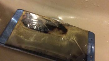 Así quedó un Galaxy Note 7 después de una explosión Así quedó un Galaxy Note 7 después de una explosión