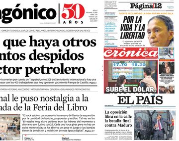 Tapas de diarios del sábado 29 de julio de 2017