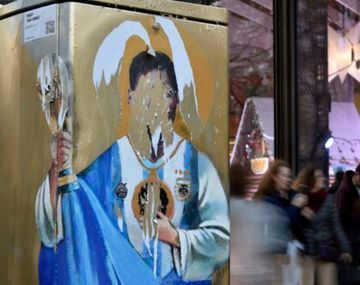 Destrozaron un mural de Lionel Messi en Barcelona