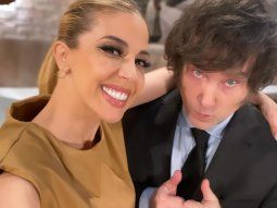 Virginia Gallardo junto a Javier Milei