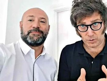 Diego Spagnuolo y Javier Milei.