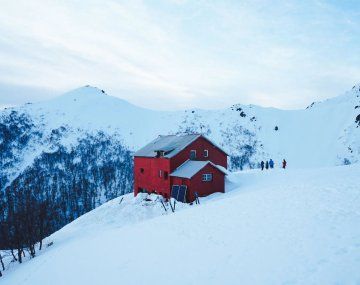 Los turistas quedaron atrapados en el Cerro López.