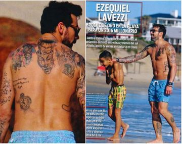 El Pocho Lavezzi, en familia en Punta del Este