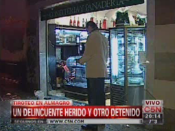 Asaltan panadería pero cuando salen se topan con la policía