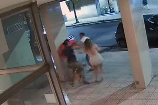 Así fue el ataque en el edificio de Palermo (captura de video).