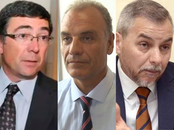 Los fiscales Javier Di Santo, Daniel Miralles y Luis Pizarro Los fiscales Javier Di Santo, Daniel Miralles y Luis Pizarro