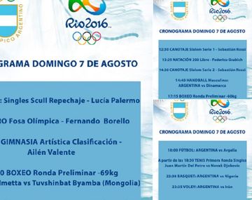 Domingo Olímpico: qué argentinos competirán hoy