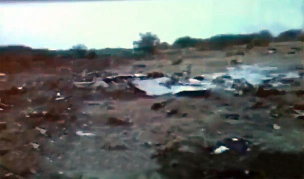 Mirá las primeras imágenes del avión que cayó en Mali