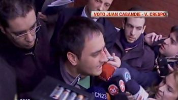 cabandie le dedico el voto a sus padres y a nestor kirchner cabandie le dedico el voto a sus padres y a nestor kirchner