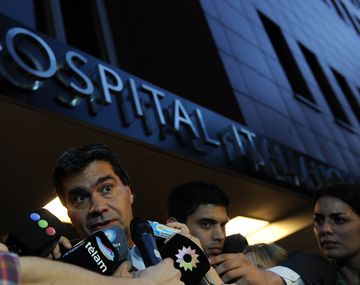 Capitanich visitó al gobernador Gioja en el Hospital Italiano