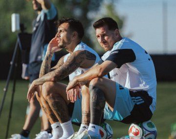 Lionel Messi volvió a entrenar diferenciado en la tercera práctica de la Selección Argentina en Estados Unidos