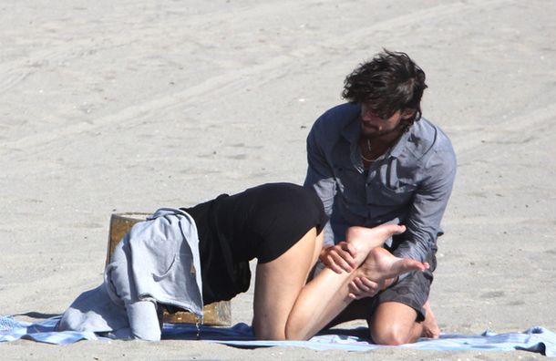 Sharon y novio argentino