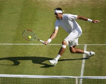 Contundente triunfo de Del Potro en su debut en Wimbledon