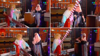 El topless de Silvia Süller en lo de Susana Giménez. El topless de Silvia Süller en lo de Susana Giménez.