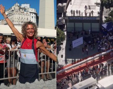 Récord: Maru Botana y el Rogel más largo del mundo en el Obelisco