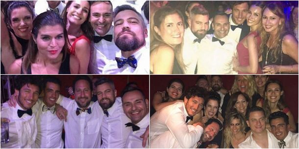 Pampita y Pico con amigos