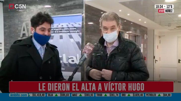 Le dieron de alta a Víctor Hugo Morales: Lo único que respetó el covid fue mi voz