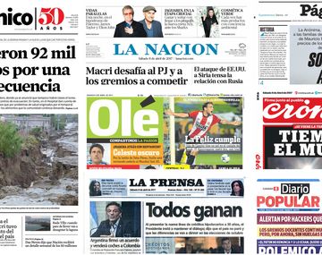 Tapas de diario del sábado 8 de abril de 2017