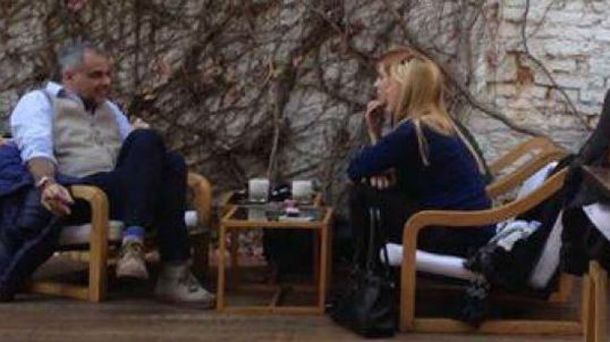 Jorge Rial y Agustina Kämpfer tomaron un café y crecen los rumores de romance