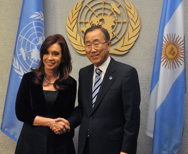 Nueva York: la Presidente se reunió con Ban Ki-moon