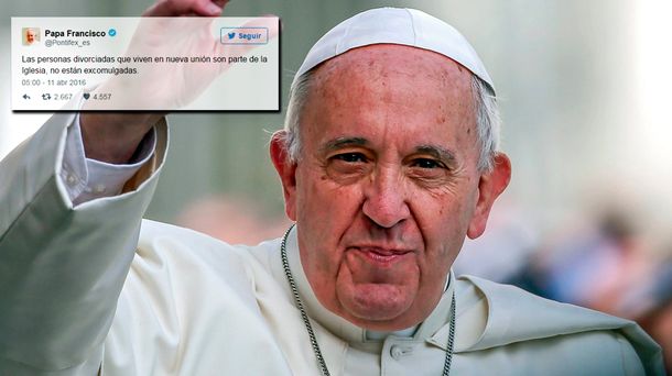 El Papa ratificó que divorciados vueltos a casar no están excomulgados