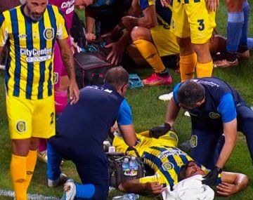 Impactante golpe: Pellegrino se fue en ambulancia tras chocar con Mallo