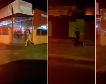 El ex le sacó el celular y ella salió a correrlo desnuda por la calle