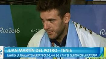 del potro, tras recibir la medalla: estoy muy feliz porque me llevo algo conmigo del potro, tras recibir la medalla: estoy muy feliz porque me llevo algo conmigo