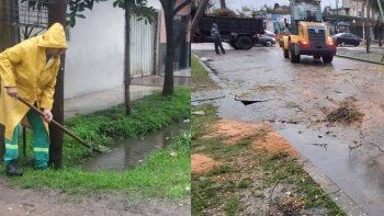 Merlo: evacuaron a 40 personas por el temporal de este viernes