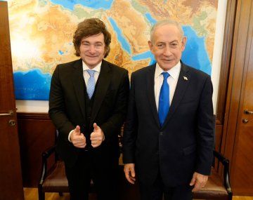 Javier Milei mantuvo un encuentro con Benjamin Netanyahu en Israel