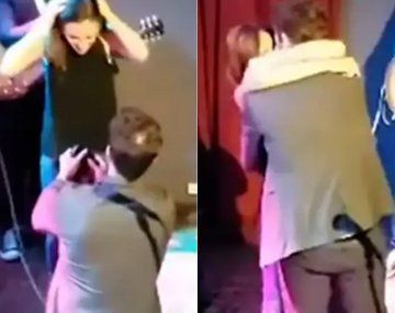 Video: Carolina Amoroso recibió una romántica propuesta de casamiento