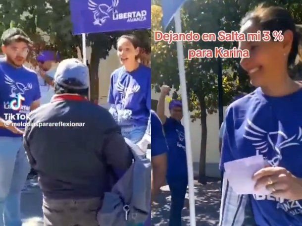 La dura chicana de una vecina a militantes libertarios en medio del escándalo por los audios