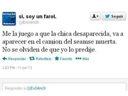 Reapareció la cuenta que publicó el tuit sospechoso