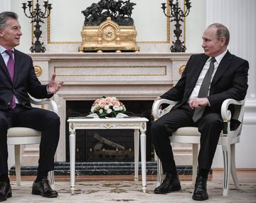 Vladimir Putin recibió a Mauricio Macri en el Kremlin.