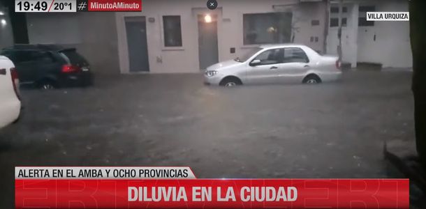 Fuerte tormenta en la Ciudad y el conurbano